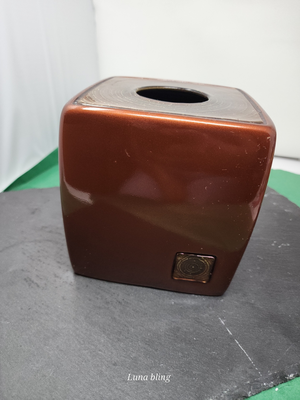 Croscill Brown Glossy Decorative Tray